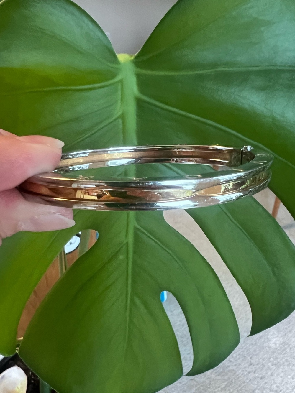 BVLGARI B.Zerol Hinged Bangle In 18K
Yellow Gold & Steel Size Medium